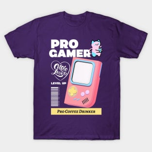 Coffee Gaming Pro Gamer Pro Coffee Drinker T-Shirt